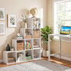 4-Tier Bookshelf with 2 Anti-Tipping Kits for Home Office-White