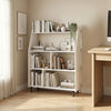 4-Tier Open Modern Bookcase with 2 Anti-Tipping Kits-White