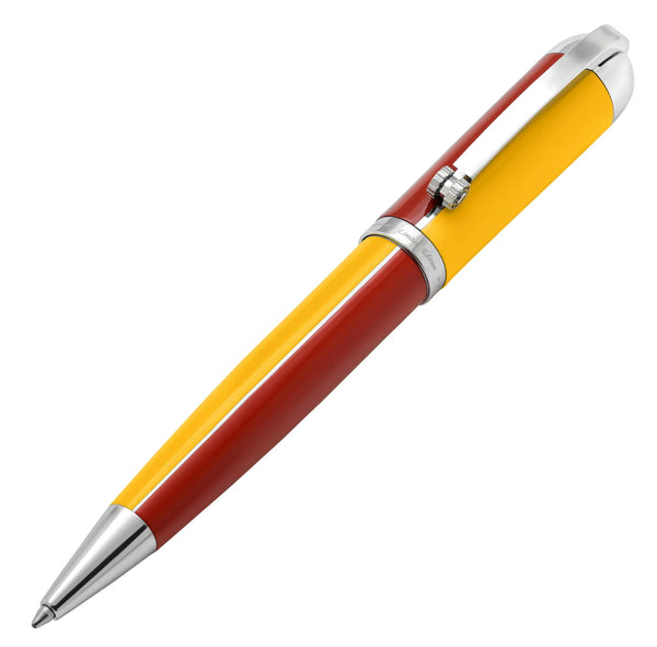 Visionary® Brass & Aluminum Enameled Ballpoint Pen - Aspen Gold / Red - Gifts for You 'n Me
