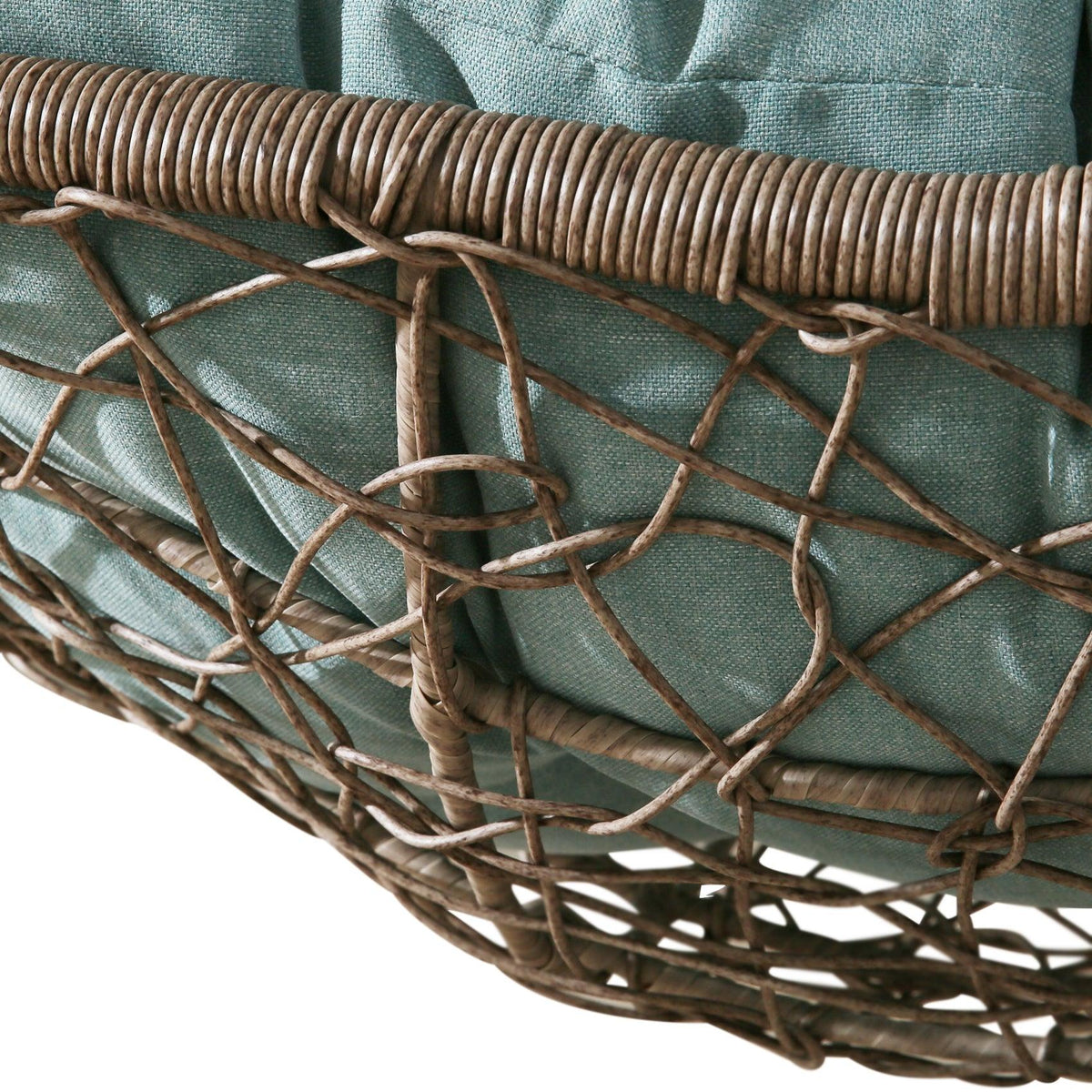 Peakhome Furnishings Outdoor Patio Wicker Swing Chair Without Stand