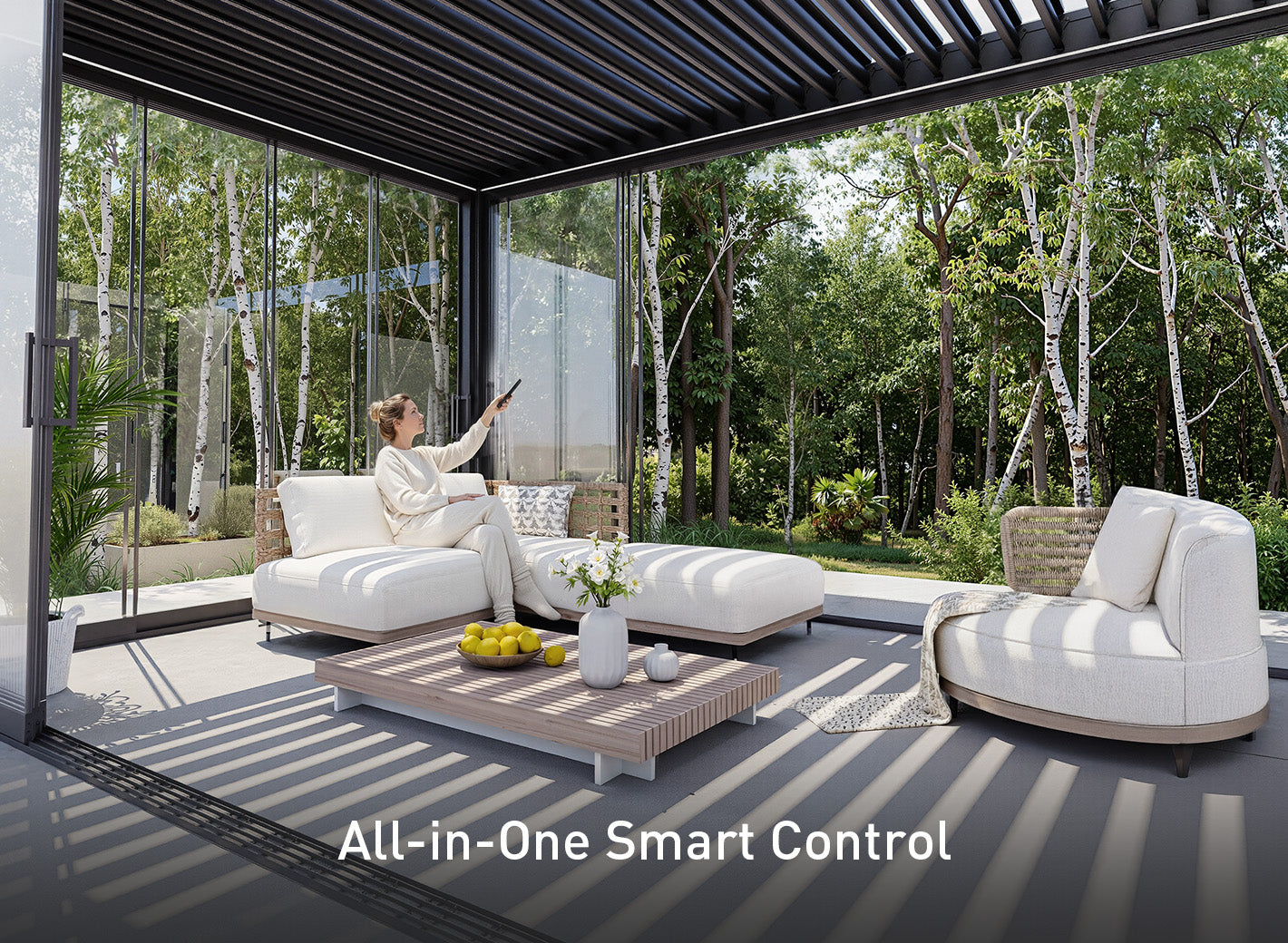 FlexPatio POWER+ Motorized Pergola FlexPatio