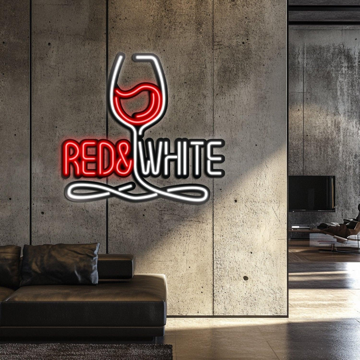 Wine Metal Neon Wall Art- LN0042