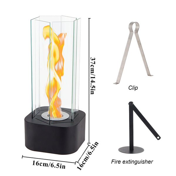Hexagonal Clean-Burning Fuel Vented-Free Fireplace