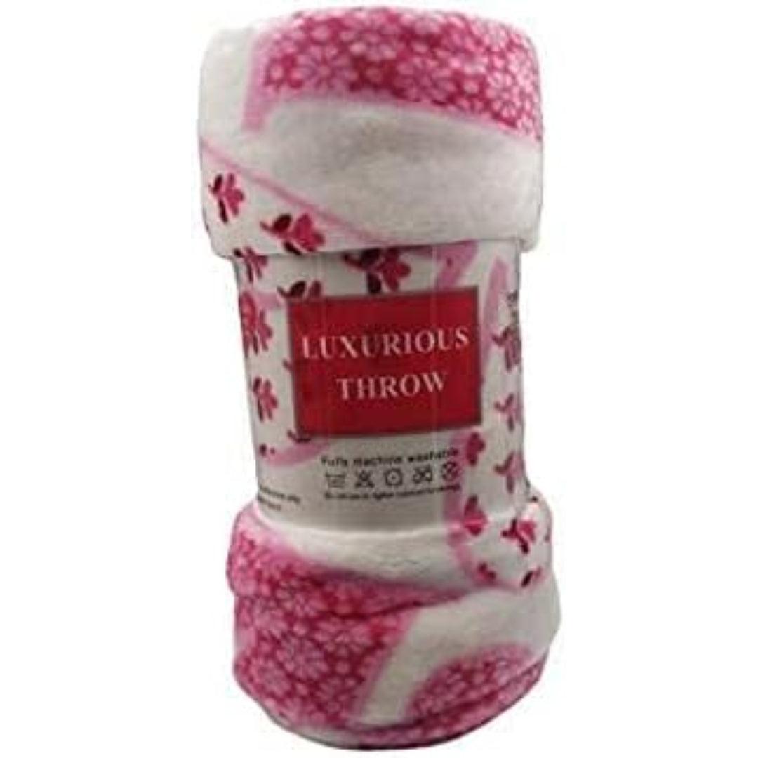 Valentine's Day Heart-Themed Throw Blanket – Ultra Plush, Soft, Cozy, and Luxurious Fleece, 50