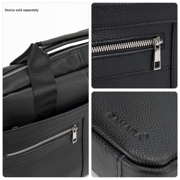 Genuine Leather Business Bag Briefcase - Laptops up to 16-inch