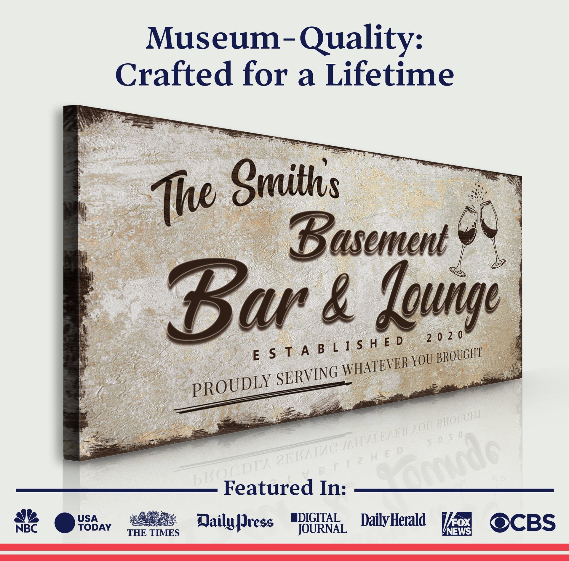 Basement Bar And Lounge Sign II