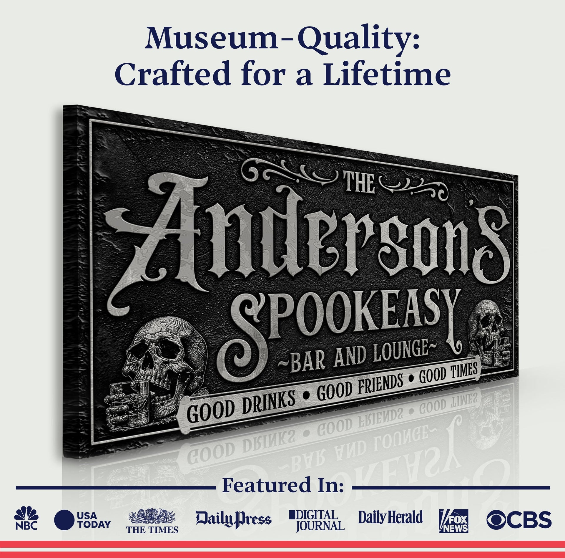 Personalized Spookeasy Bar Sign II