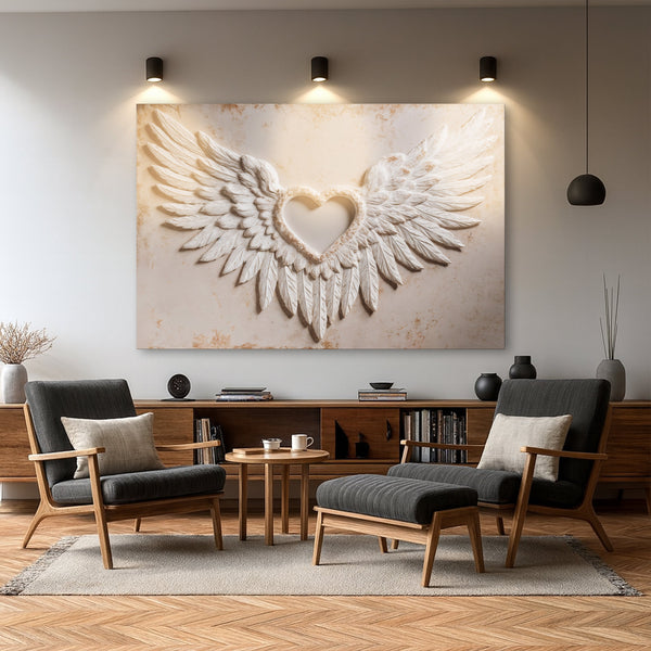 Wings of Love Abstract Wall Art II Tailored Canvases