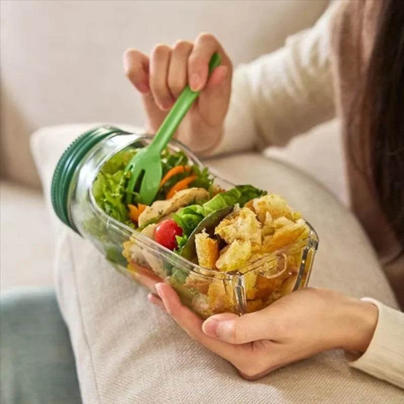 Leakproof Salad Pod Container – Portable Fresh Food & Fruit Storage Box