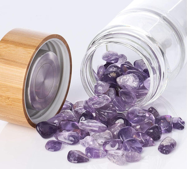 Amethyst Crystal Elixir Infused Water Bottle - Gifts for You 'n Me