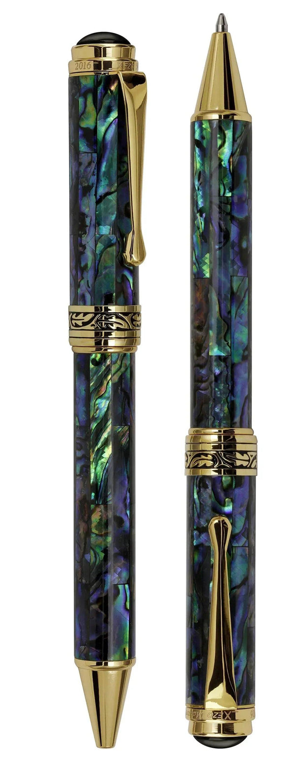 Maestro® Paua Abalone Sea Shell Ballpoint Pen - 18K Gold Plated - Gifts for You 'n Me