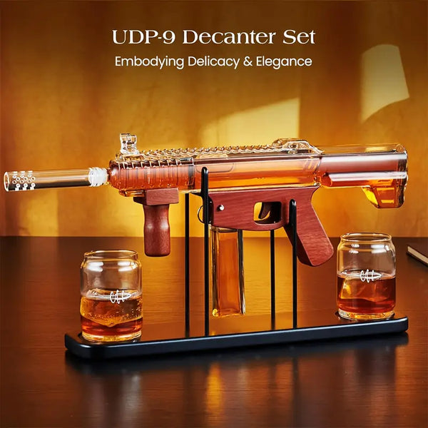 Rat-Tat-Tat Machine-Gun Whiskey Decaner Set