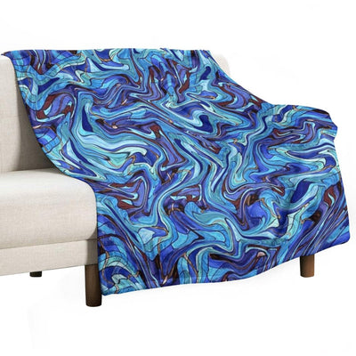 ABSTRACT-81 Lightweight Throw Blanket