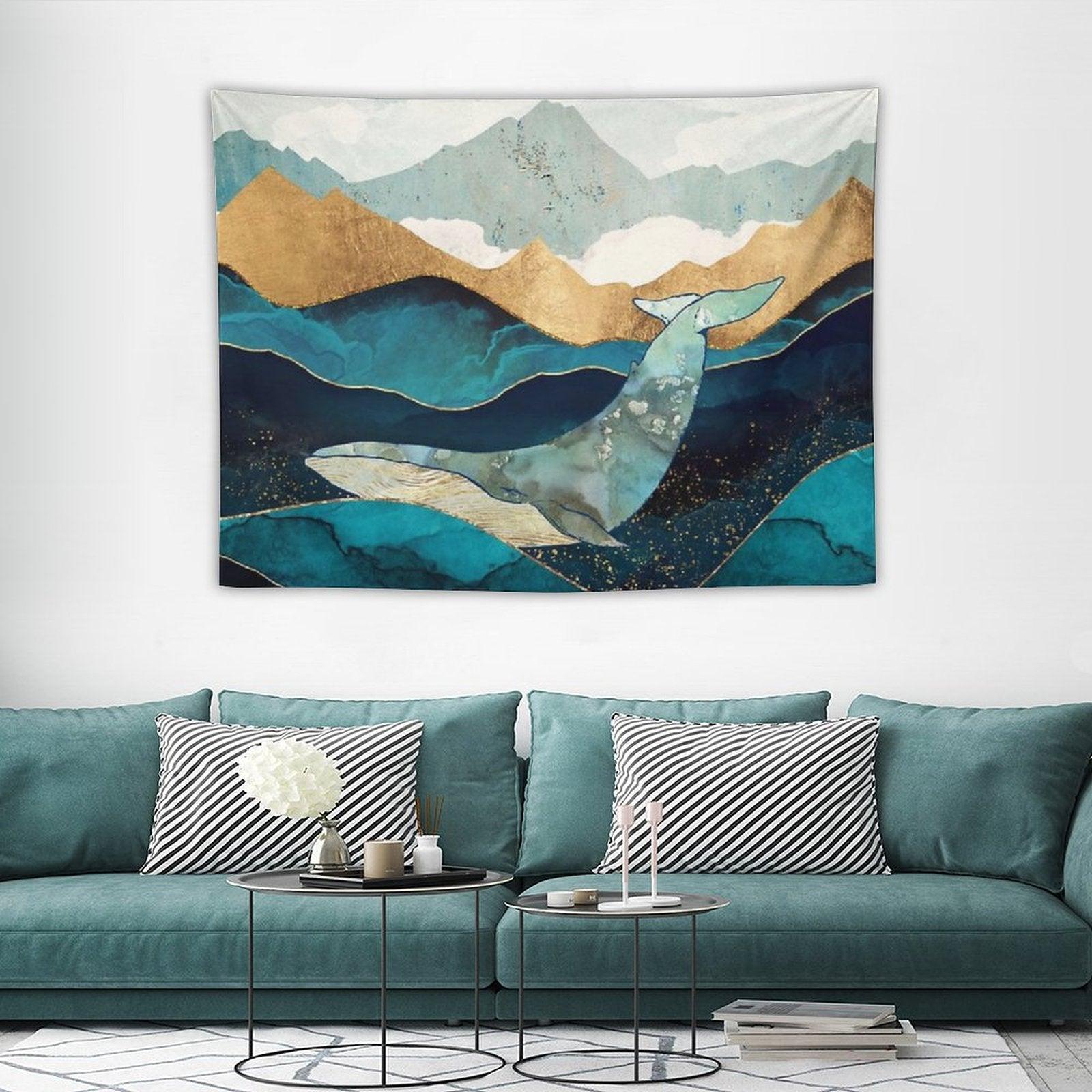 Blue Whale Tapestry