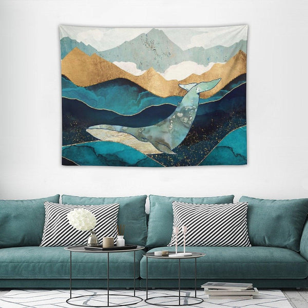Blue Whale Tapestry