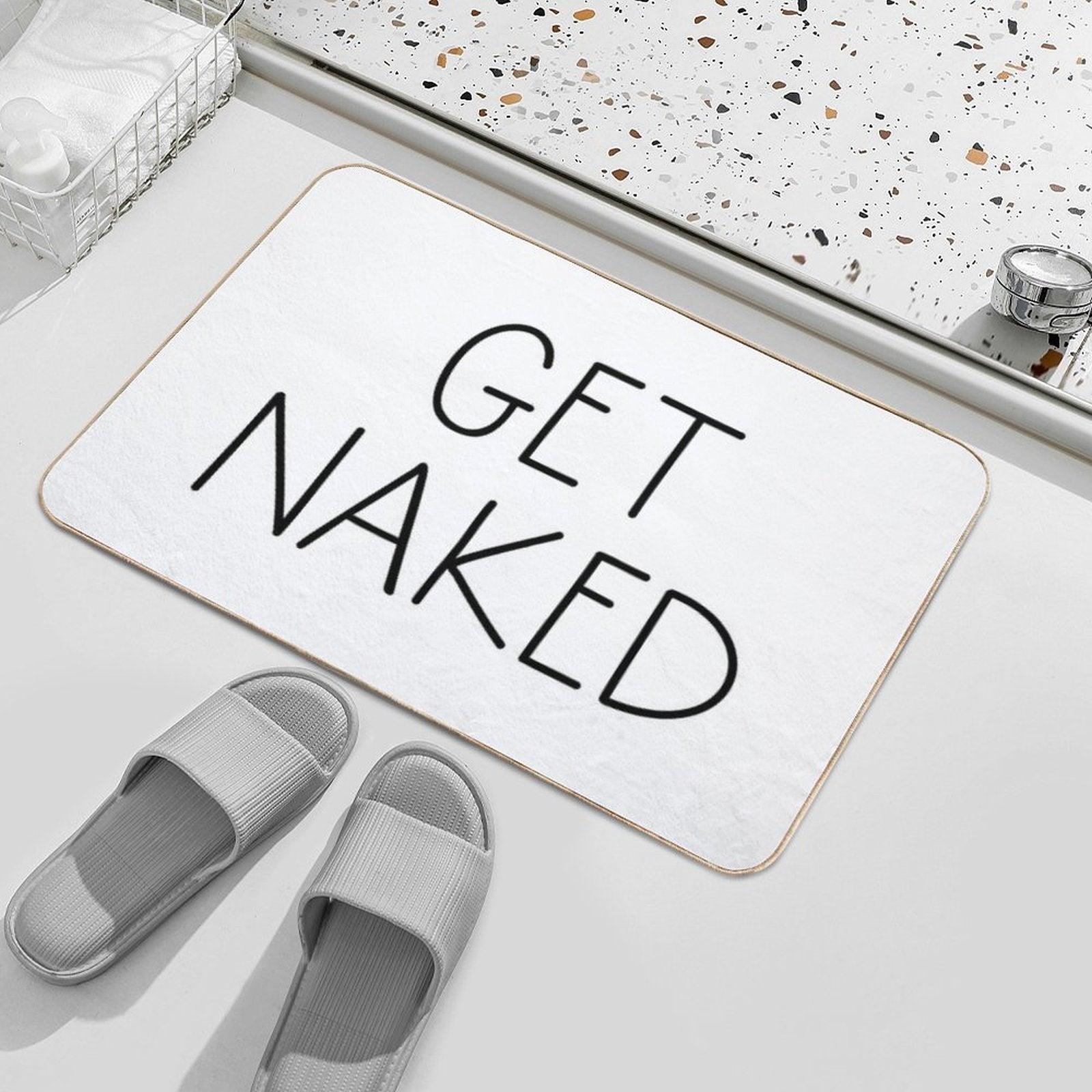Get Naked White Bath Mat