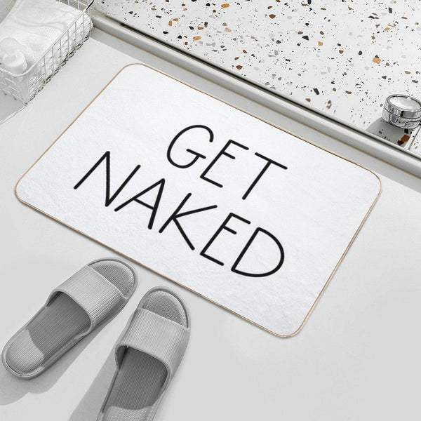 Get Naked White Bath Mat