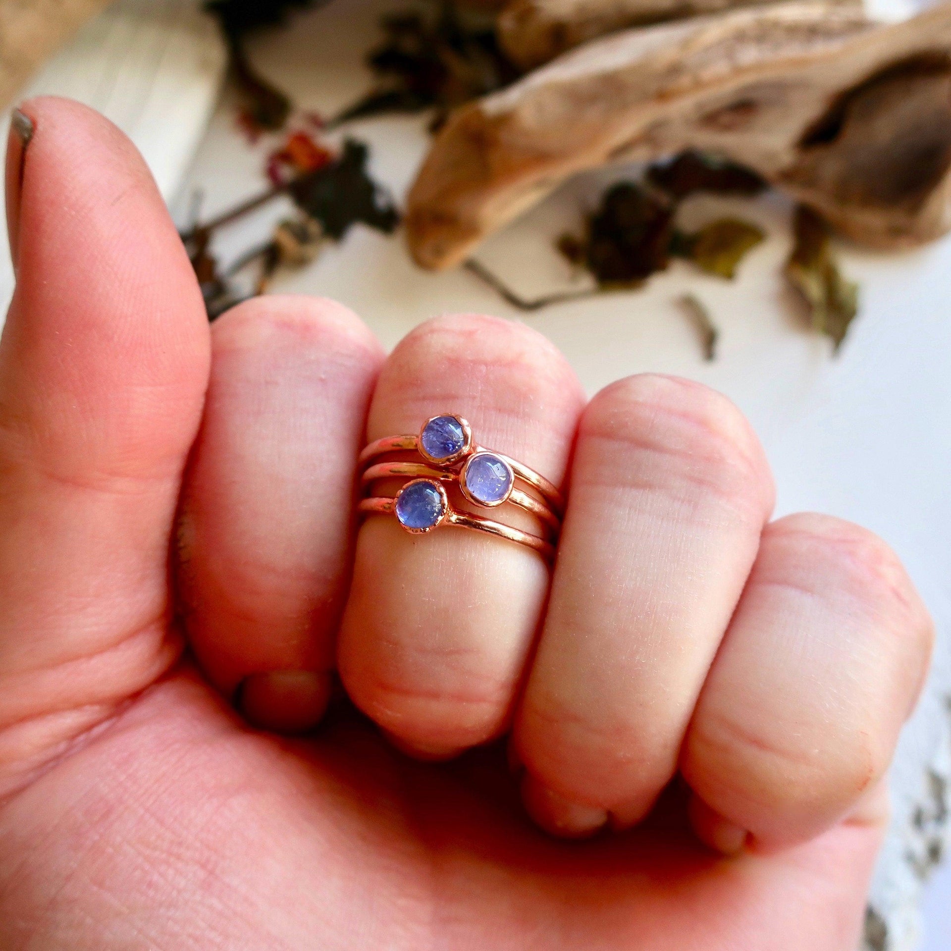 Copper Tanzanite Ring - Calm Confidence for Creators | By Blackbird & Sage