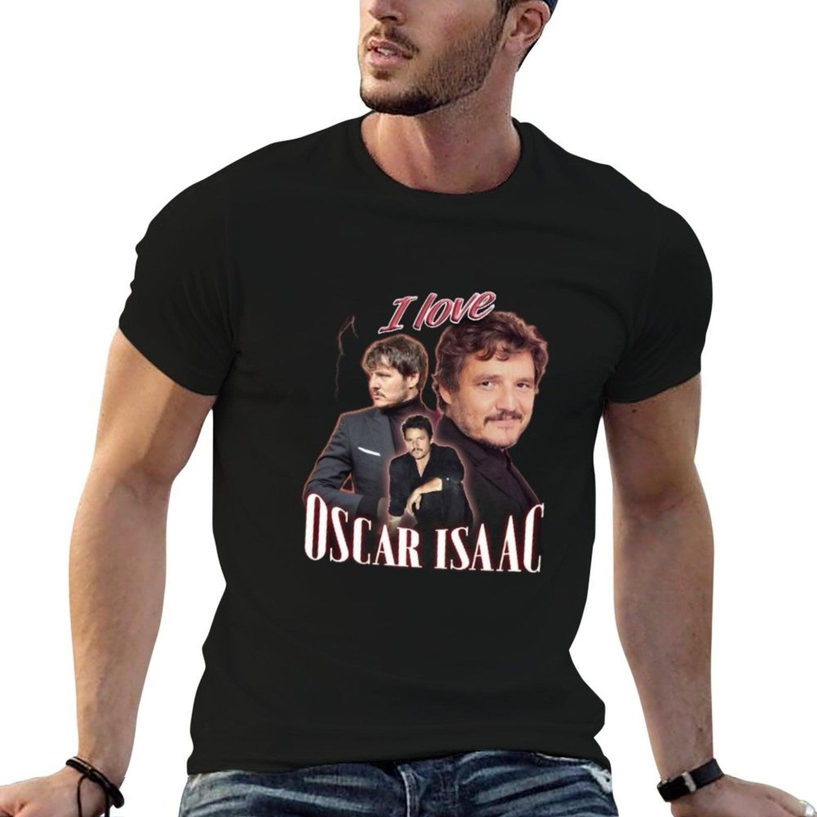 I Love Oscar Isaac Pedro Pascal Cursed Fan Collage  Slim-fit Cut T-Shirt