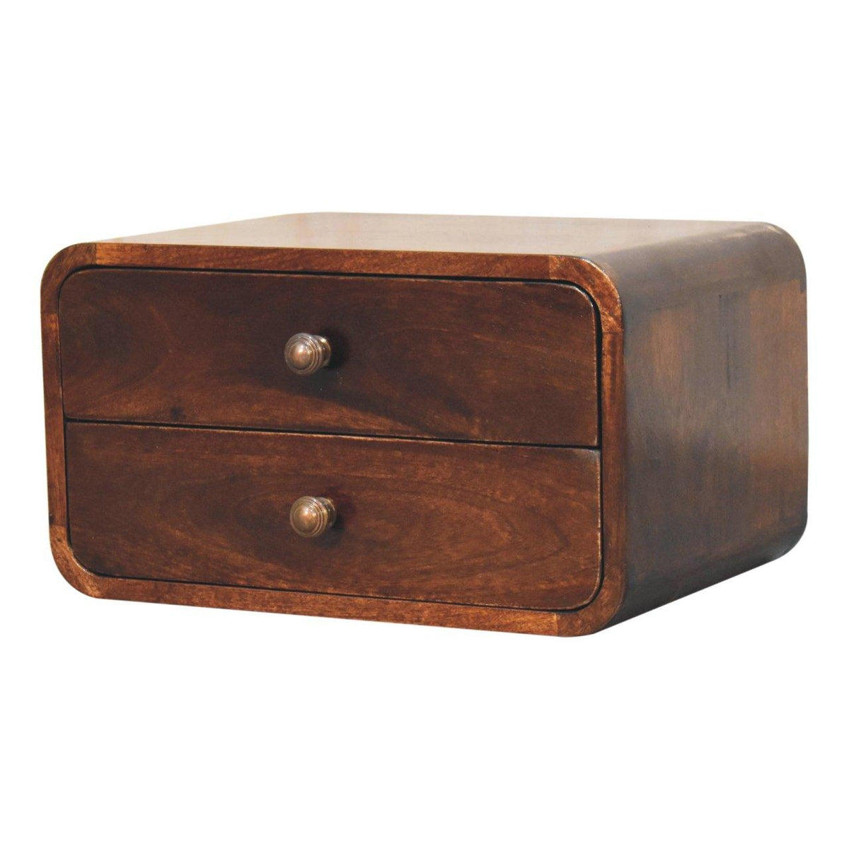 Solid Wood Curved California Nightstand