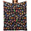 Gecko - Dark Throw Blanket