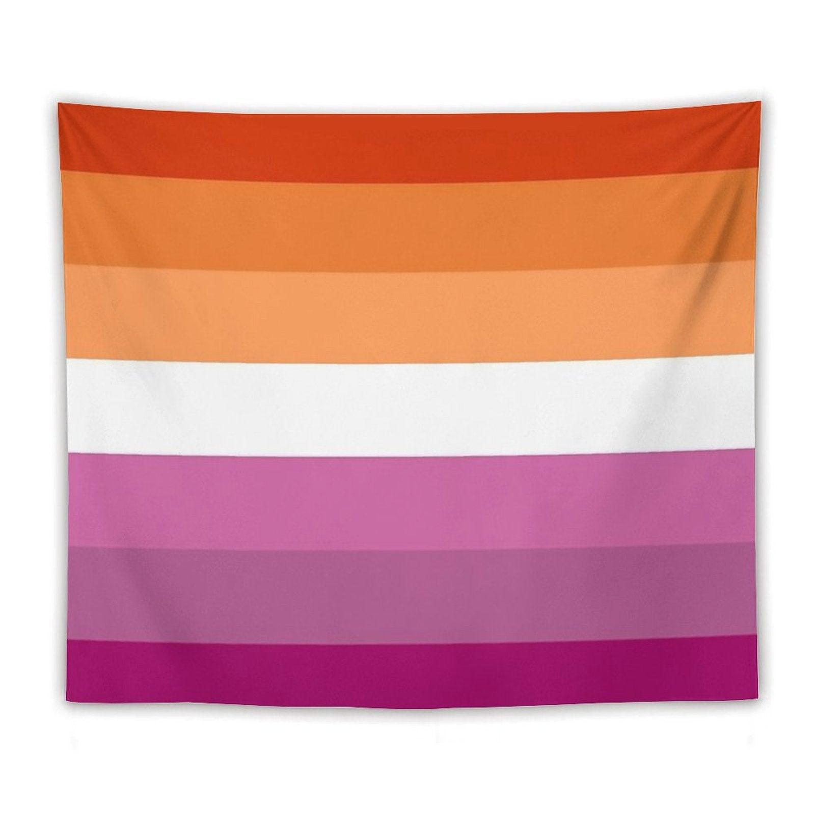 New Lesbian Flag Expanded Tapestry