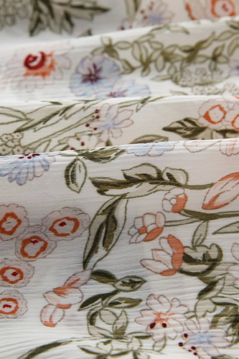 Floral Printed Mock Neck Long Sleeve Mini Dress Stylish Charming Printed Dress For Women