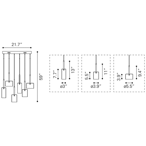 Hale Ceiling Lamp Clear