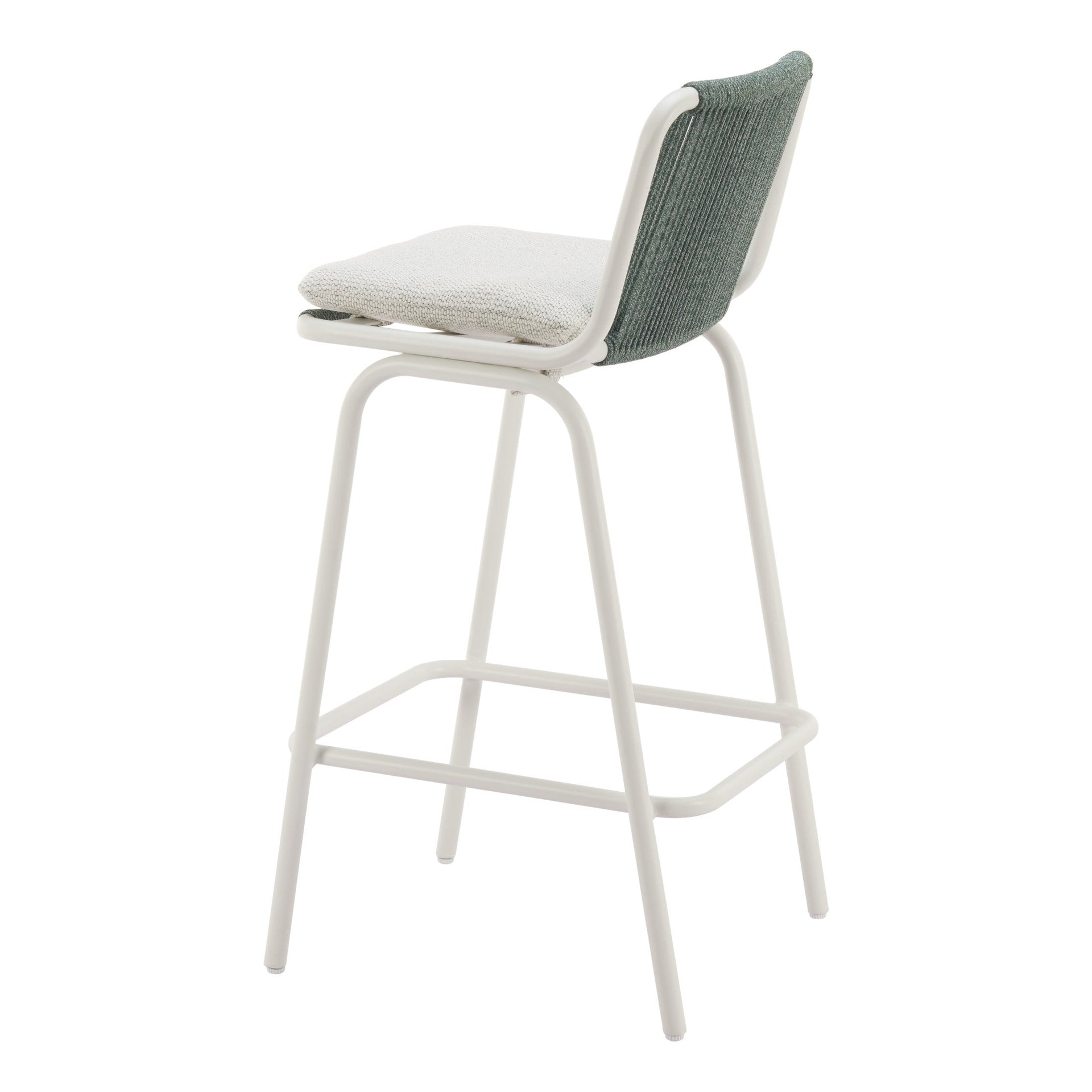 Luft Barstool (Set of 2) White & Green