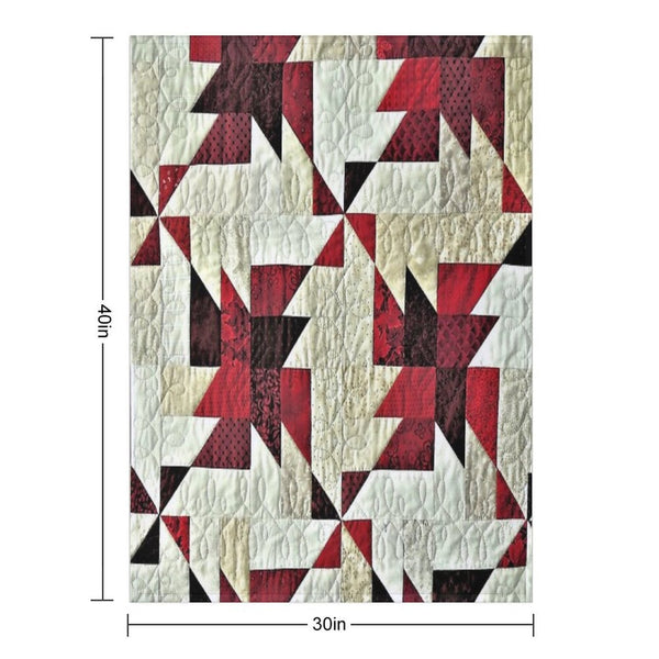 Triangle Fabric Eco-conscious Throw Blanket