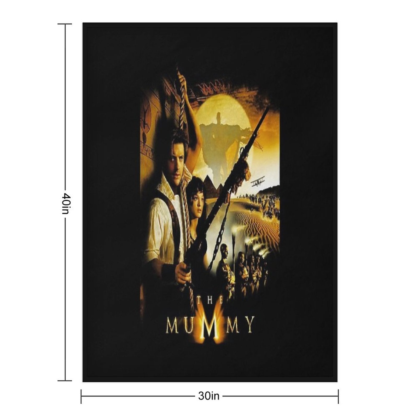 Vintage The Mummy More Like The Daddy Easy Care Throw Blanket