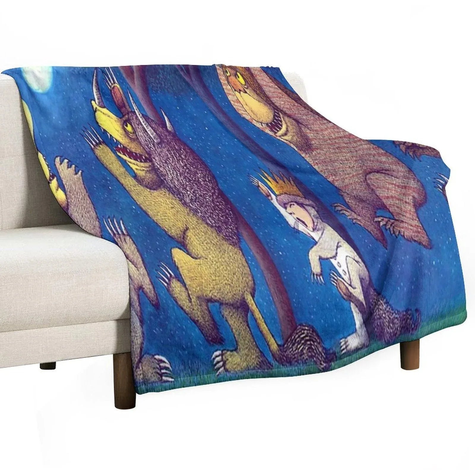 Where The Wild Things Are Throw Blanket