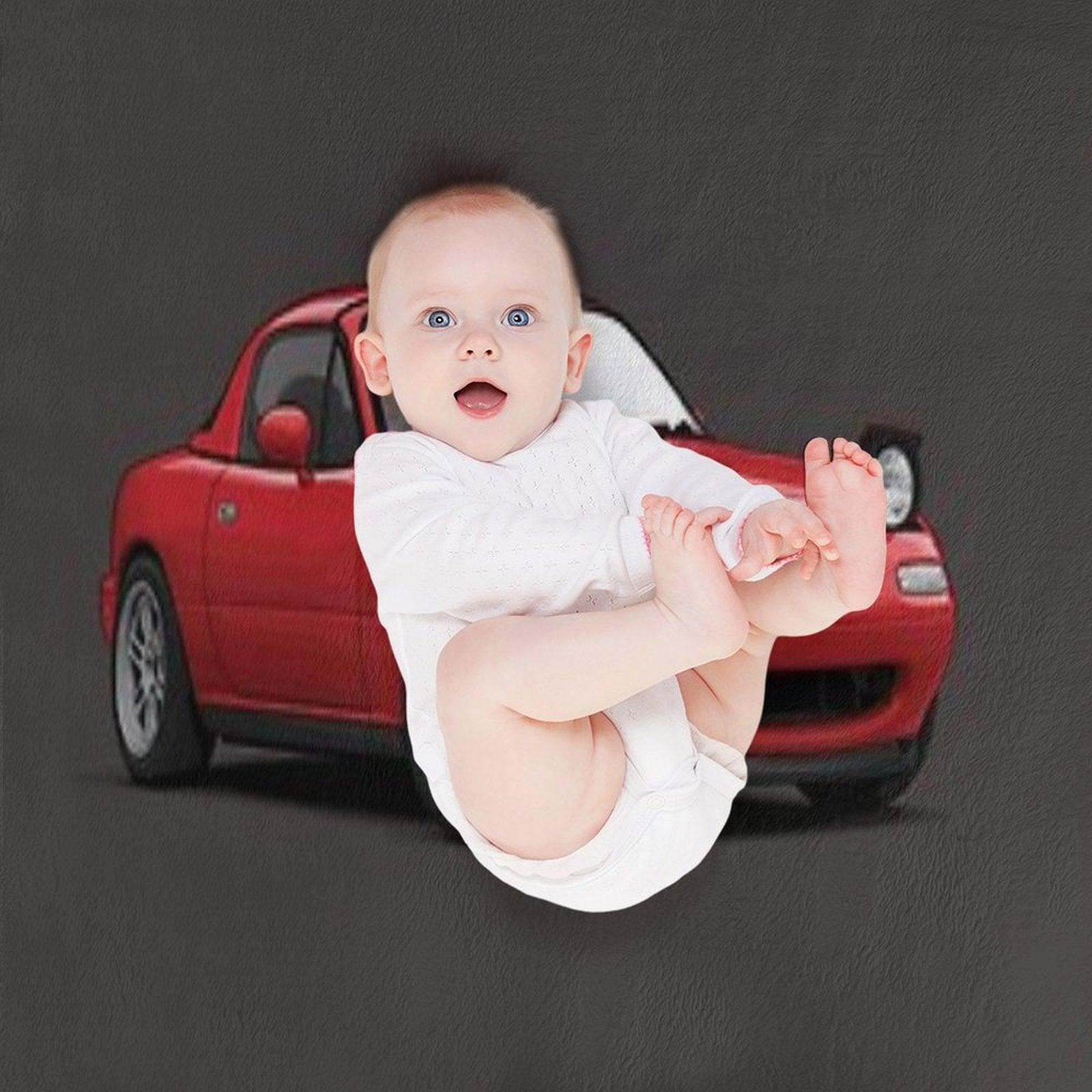 Mx5  Miata NA MK1 Illustration Throw Blanket