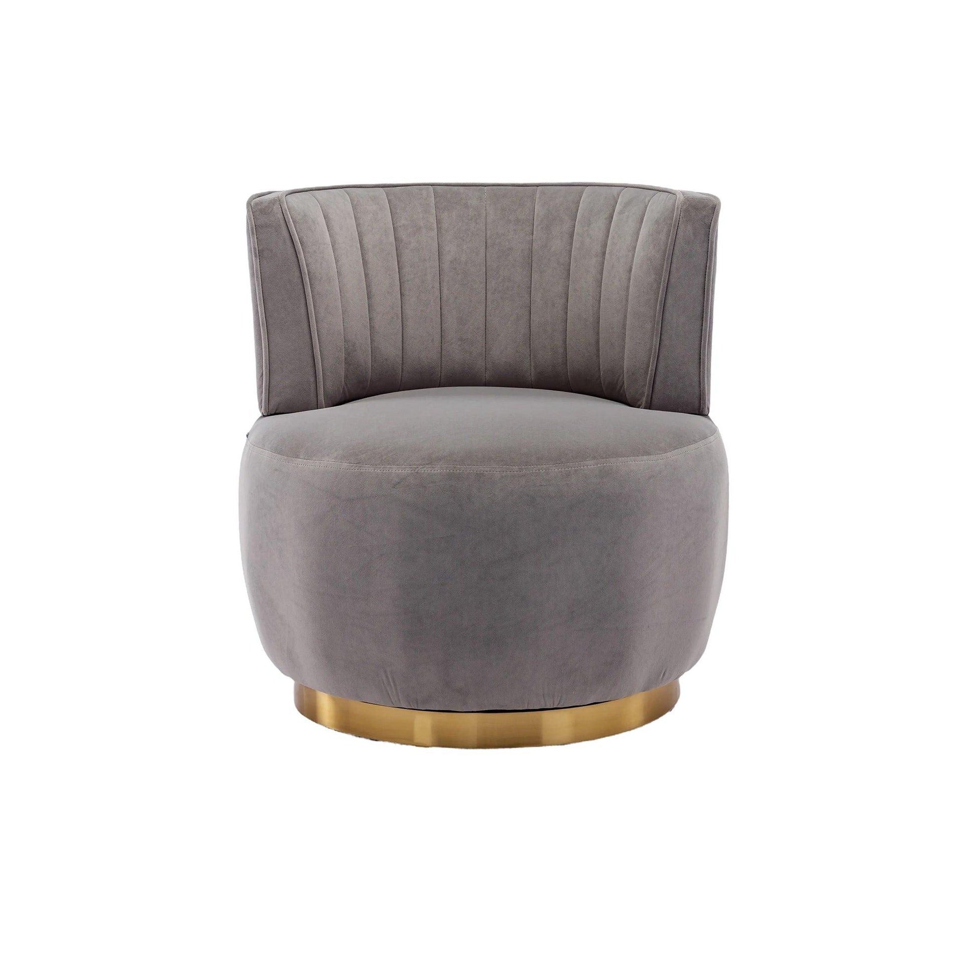 360 Degree Swivel Cuddle Barrel Accent Sofa Chairs