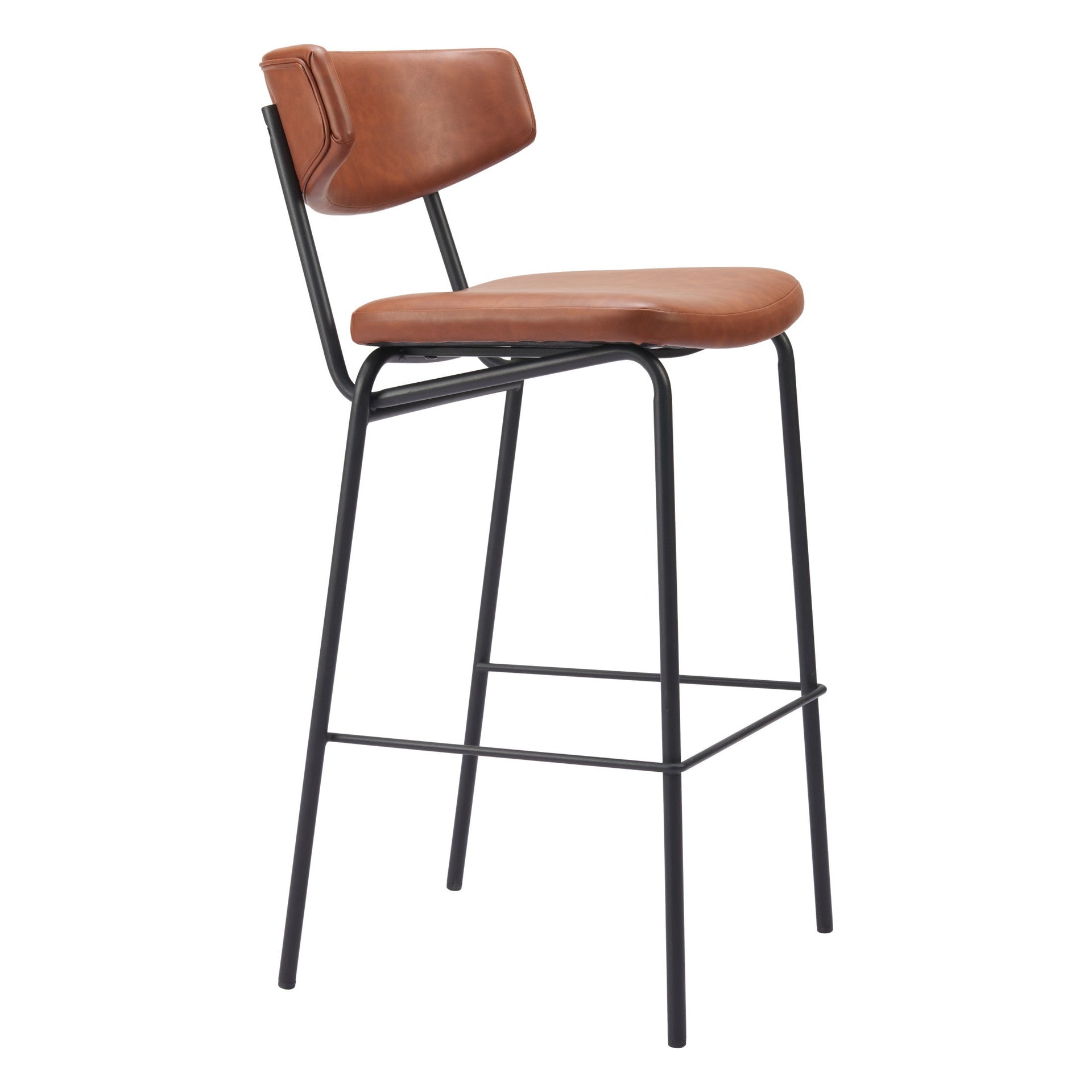 Charon Barstool (Set of 2) Vintage Brown