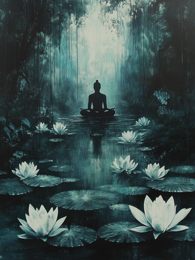 Zen Art Prints – Buddha Meditation Wall Art with Acid Free Matte & Tranquil Decor