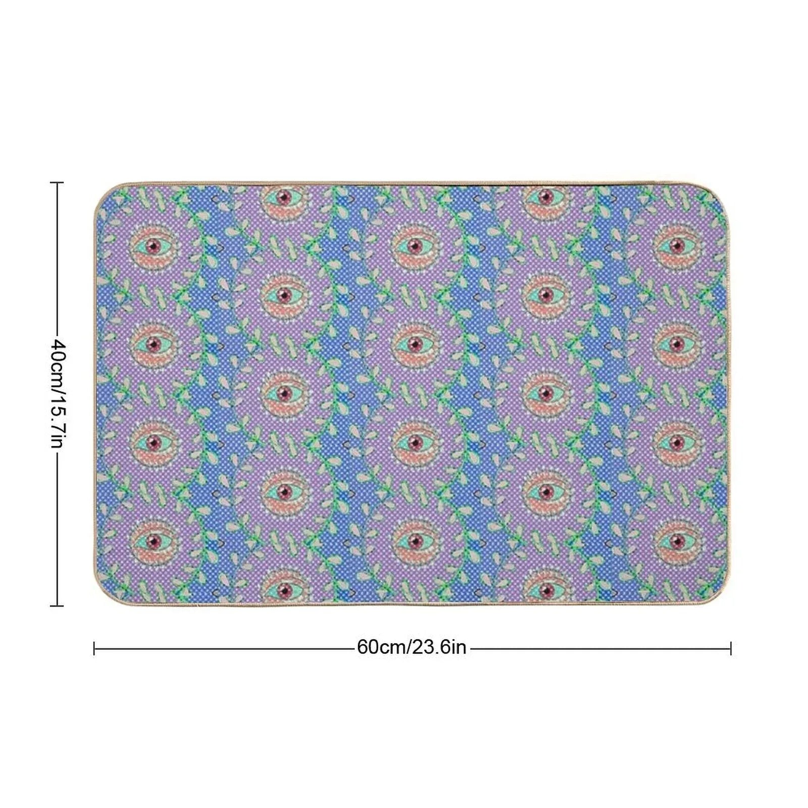 The Garden Sees All  Easy Maintenance Bath Mat