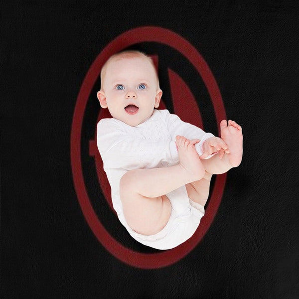 Darth Revan Emblem in Red Throw Blanket