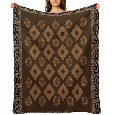 Decorative Abstract Design Multi-functional Throw Blanket