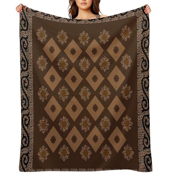 Decorative Abstract Design Multi-functional Throw Blanket