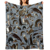 Old World Otters Throw Blanket