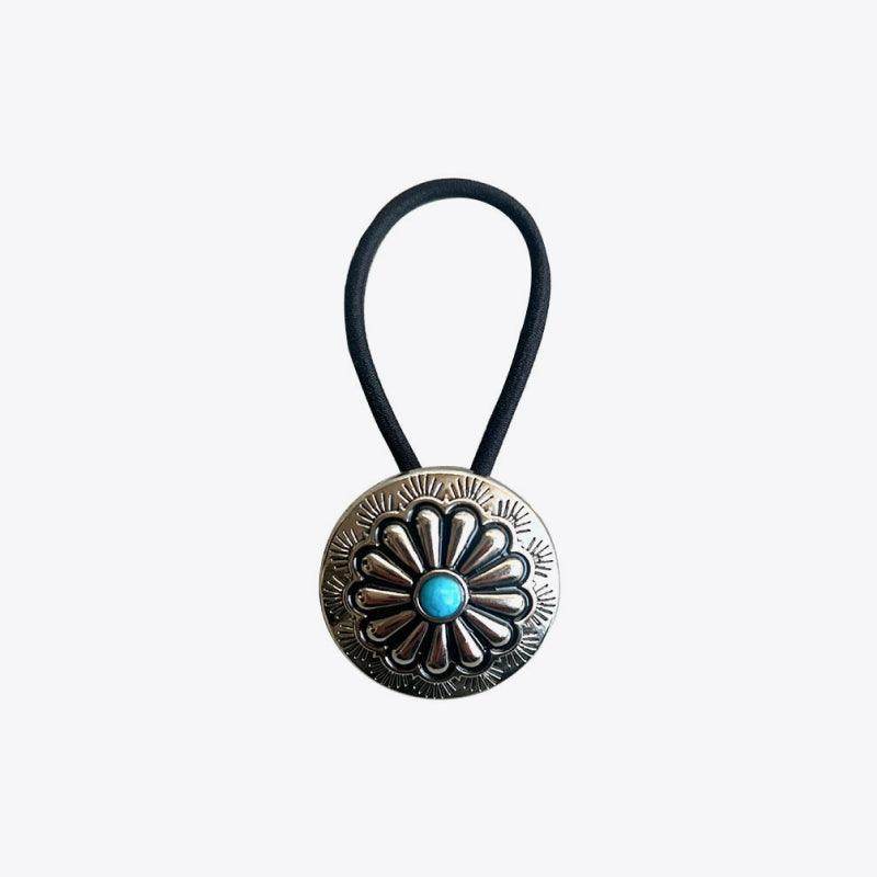 Turquoise Round Shape Hair Rope for Stylish Hair Accessory