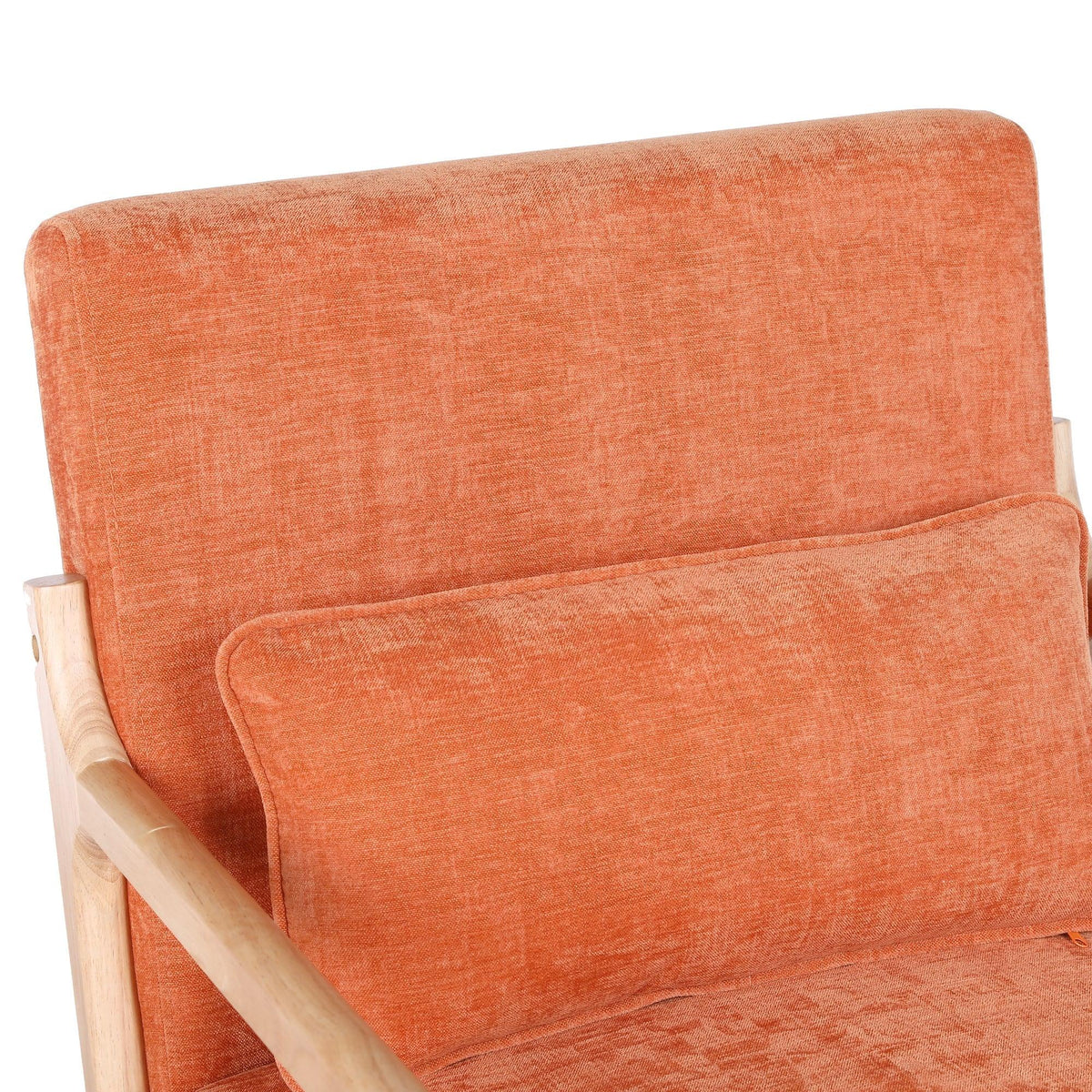 Antique Orange Cotton‑Linen Chair