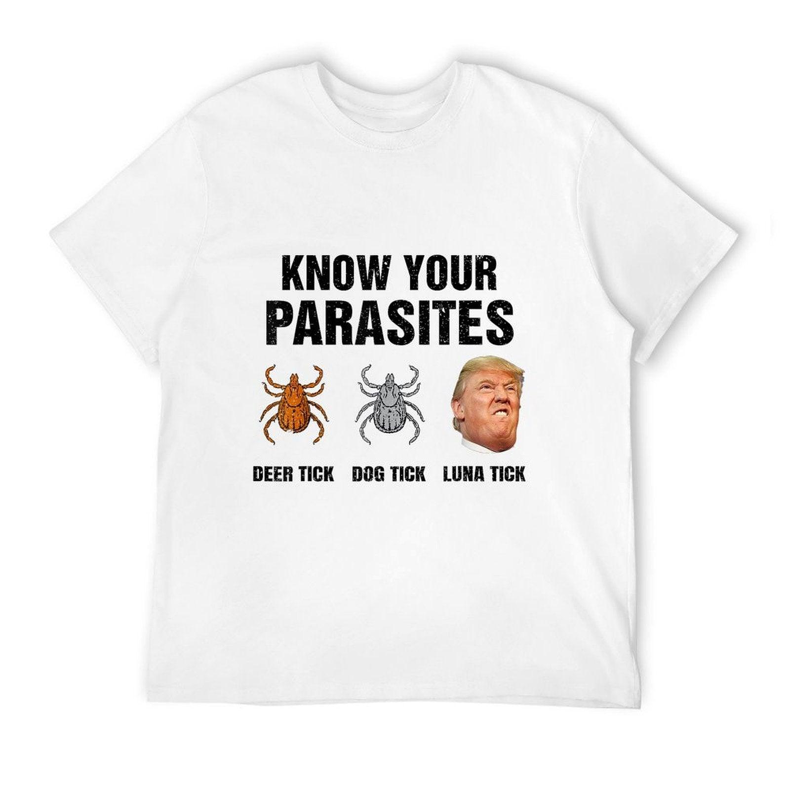 Trump Know Your Parasites Deer Tick Dog Tick Luna Tick  Soft T-Shirt