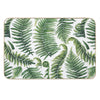 Watercolor Fern Leaves Bath Mat