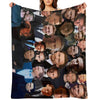 Tom Hiddleston Photo Collage Throw Blanket