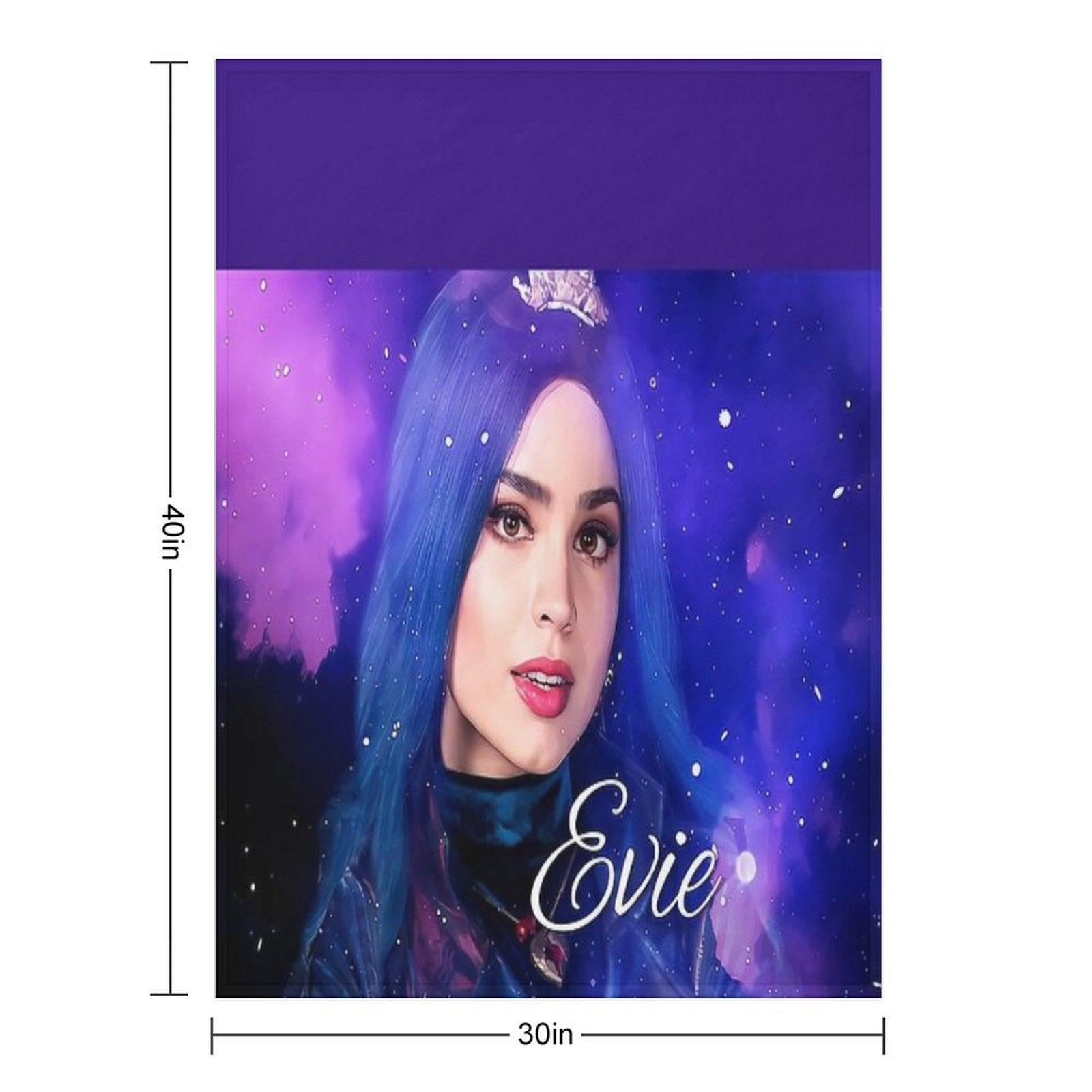Evie Blue Princess - Descendants 3 Throw Blanket