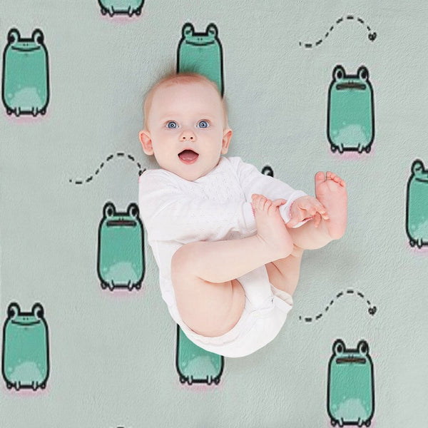 Cute Frogs Multi-functional Throw Blanket