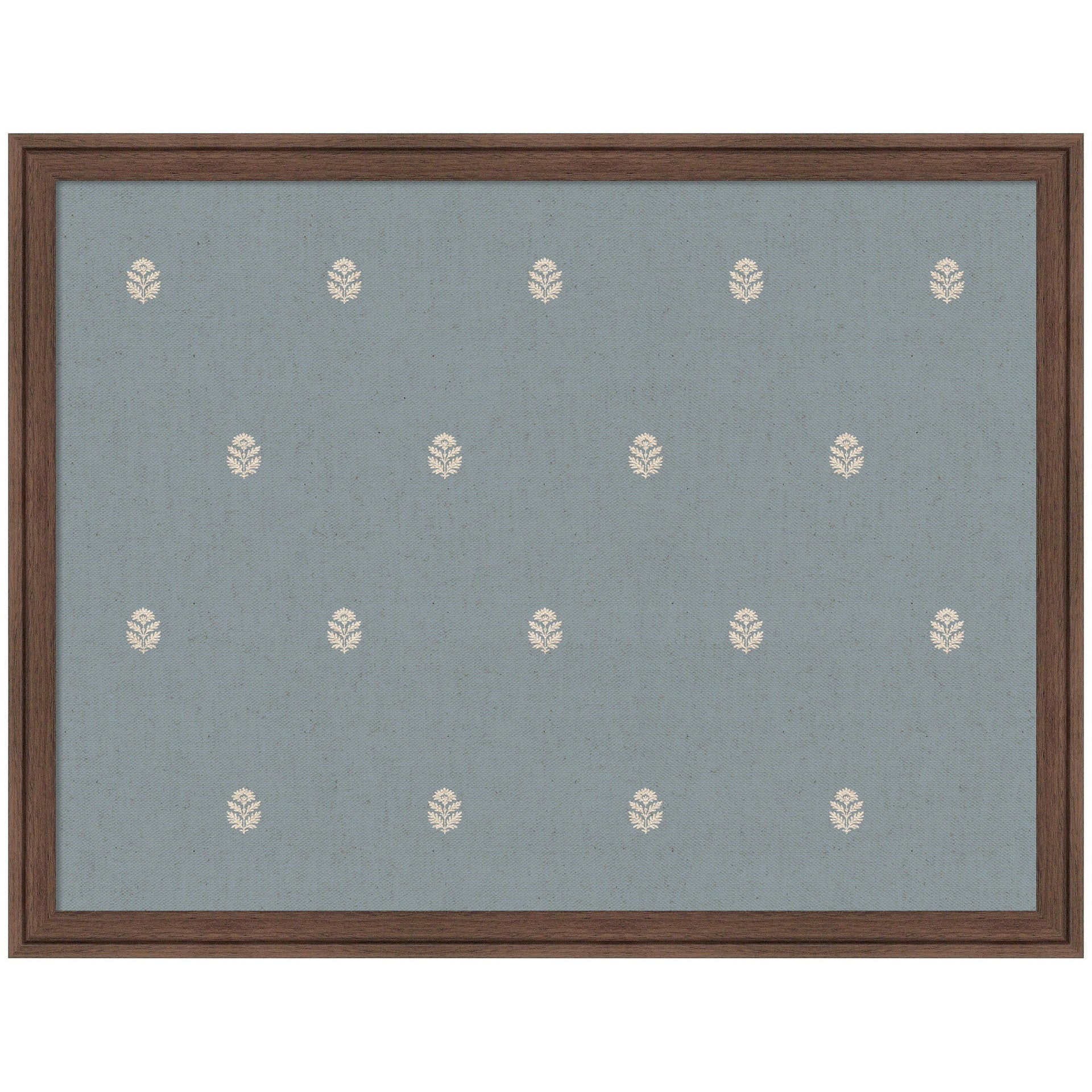 Pinboard Blue Botanical Block Print