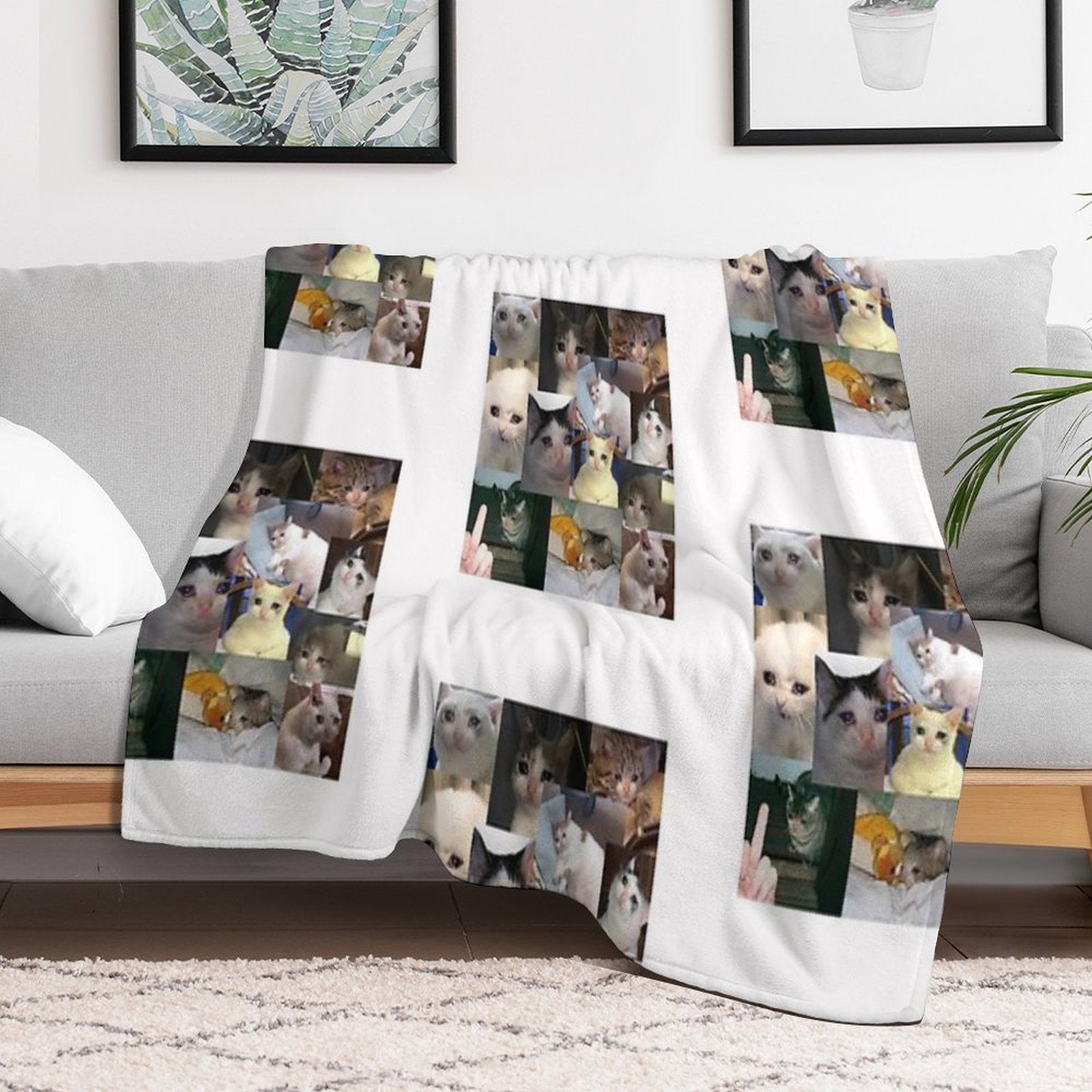 Cats Eco-conscious Throw Blanket